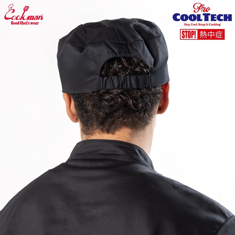 �ϥå� Chef Hat Mesh Top Black