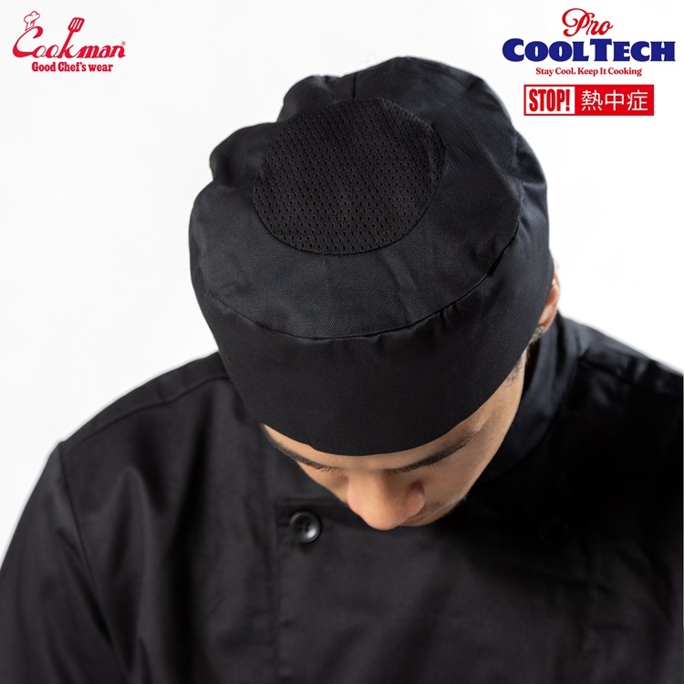 �ϥå� Chef Hat Mesh Top Black