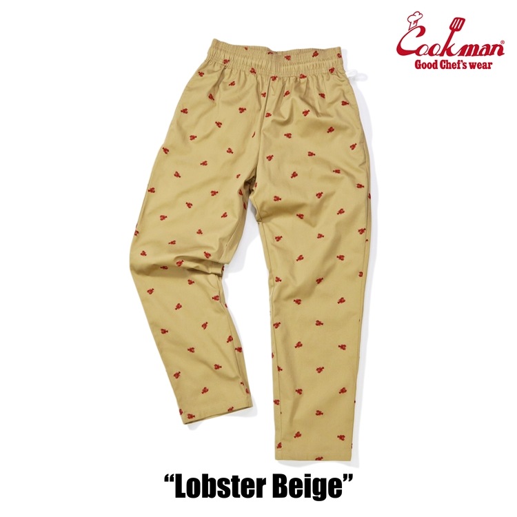 �����եѥ�� Chef Pants Embroidery Lobster Beige 
