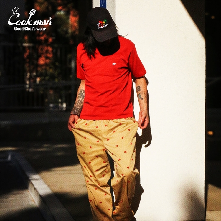 �����եѥ�� Chef Pants Embroidery Lobster Beige 