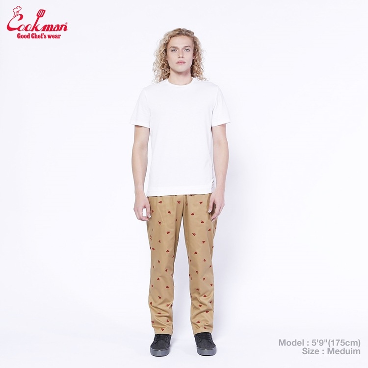 �����եѥ�� Chef Pants Embroidery Lobster Beige 