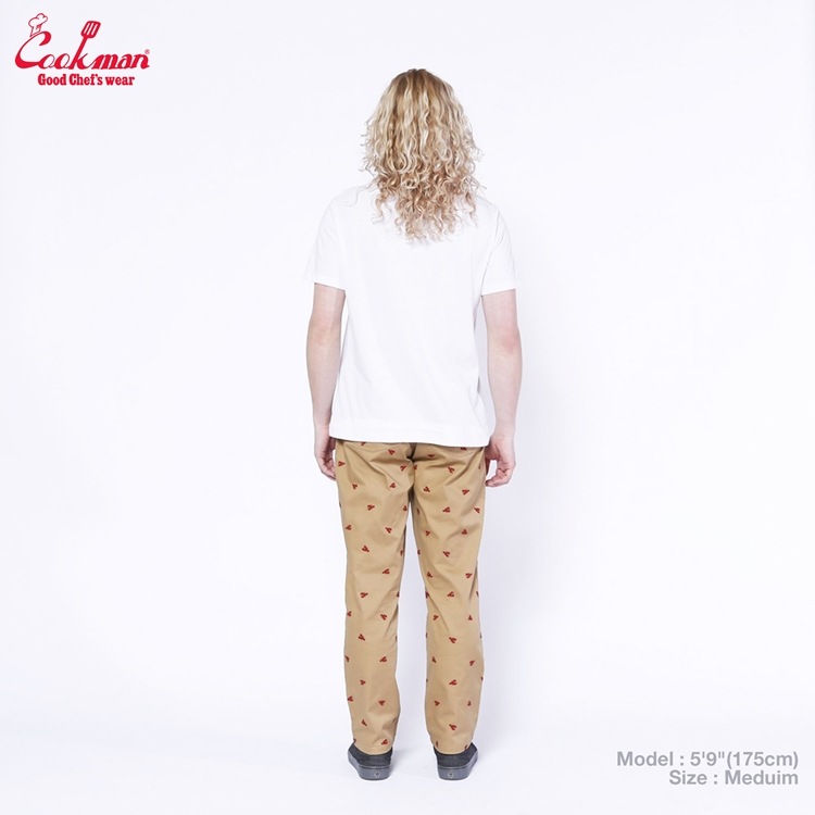 �����եѥ�� Chef Pants Embroidery Lobster Beige 