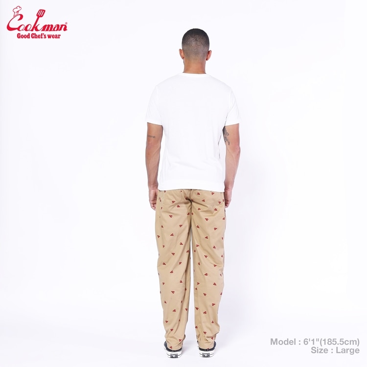 �����եѥ�� Chef Pants Embroidery Lobster Beige 