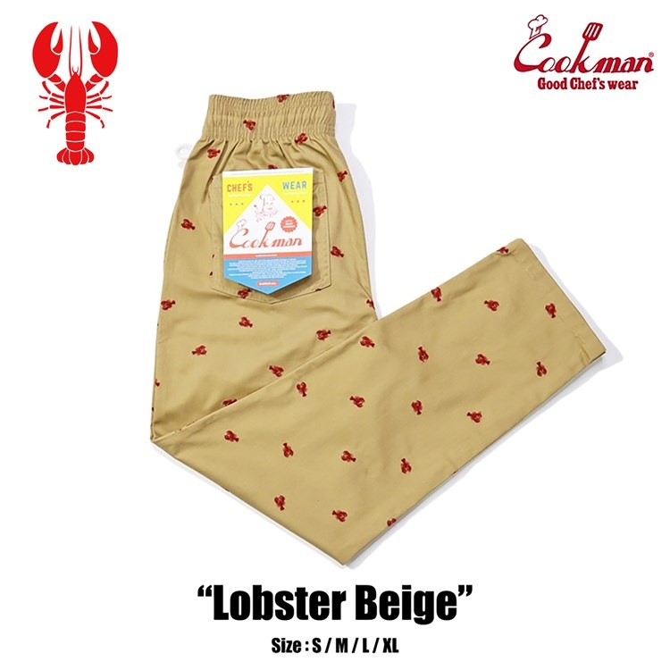�����եѥ�� Chef Pants Embroidery Lobster Beige 