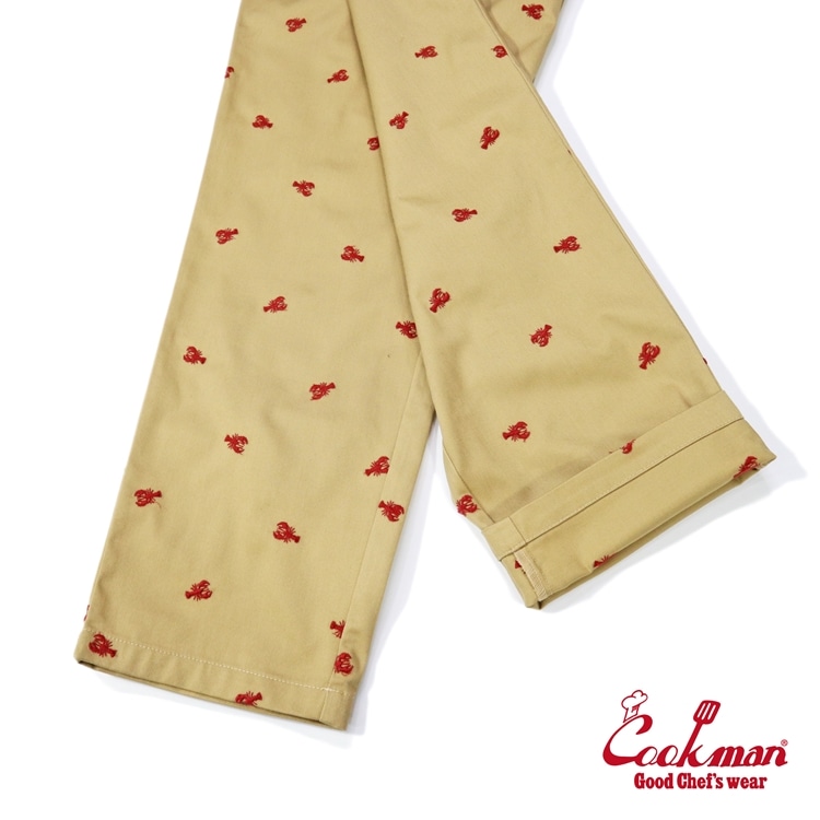 �����եѥ�� Chef Pants Embroidery Lobster Beige 