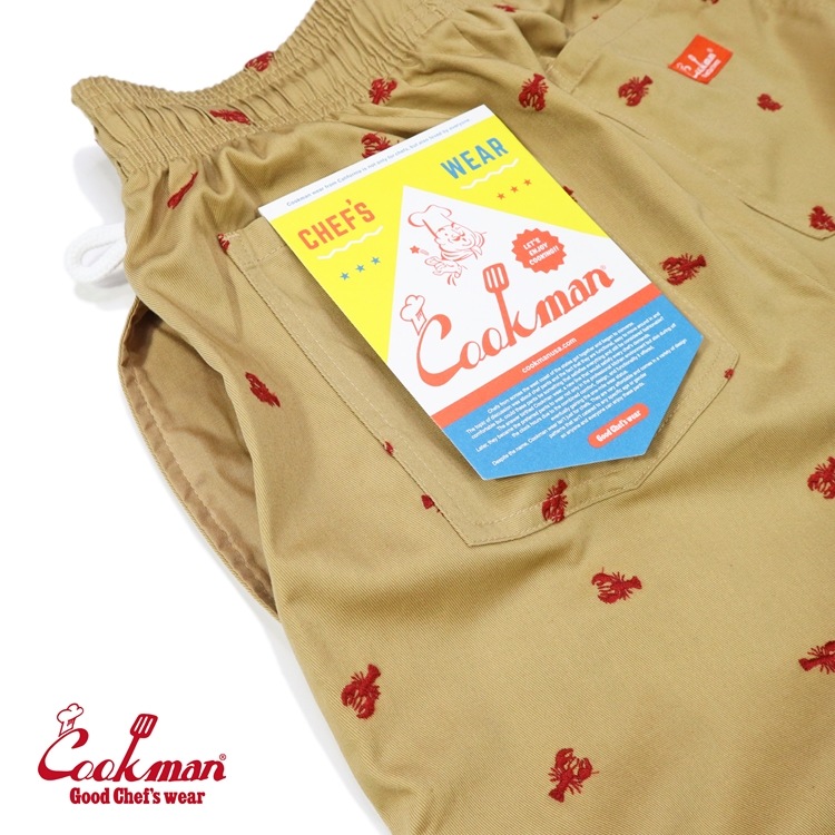 �����եѥ�� Chef Pants Embroidery Lobster Beige 