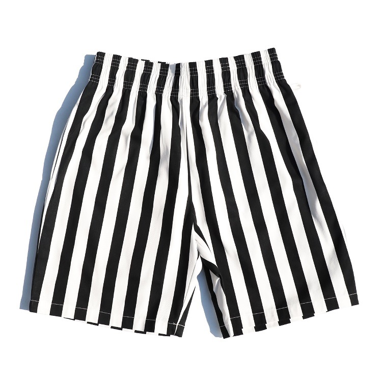 եѥ Chef Pants Short Wide Stripe Black