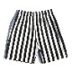 եѥ Chef Pants Short Wide Stripe Black