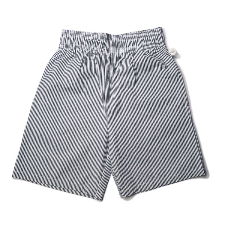 �����եѥ�� Chef Pants Short Seersucker Stripe Navy