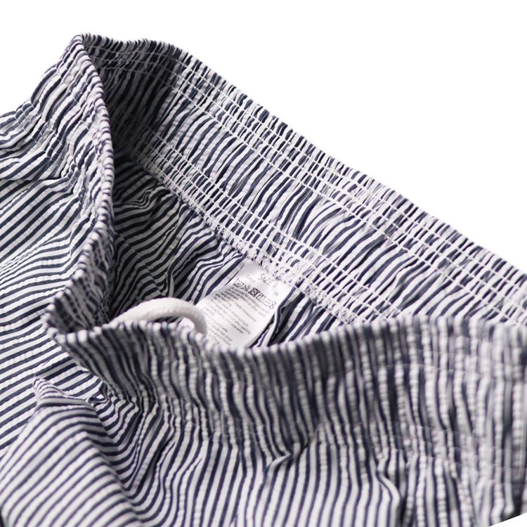 �����եѥ�� Chef Pants Short Seersucker Stripe Navy