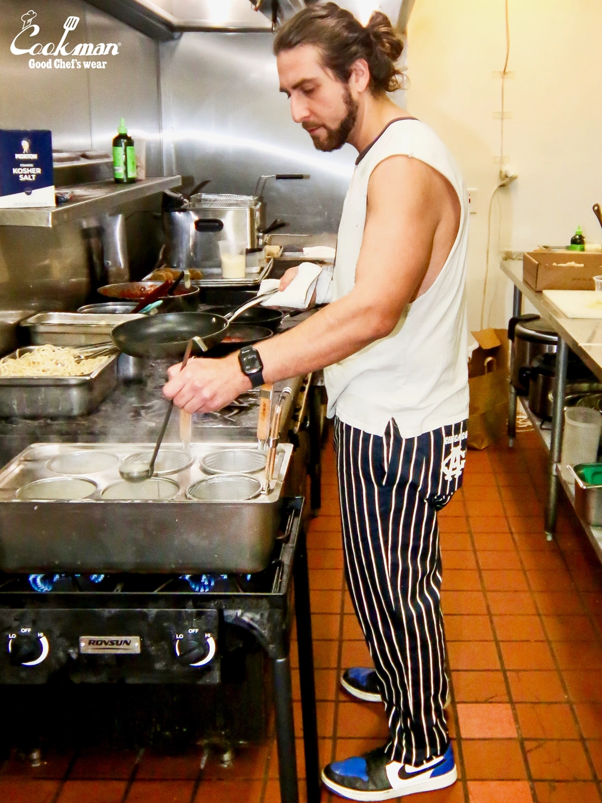 �����եѥ�� Chef Pants Semiwide NLBM CHICAGO AMERICAN GIANTS