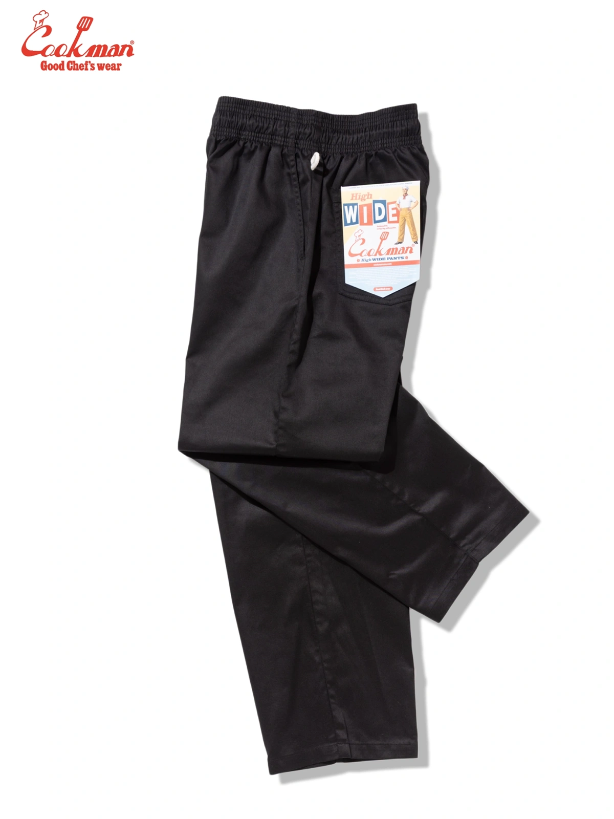 �����եѥ�� Chef Pants High-Wide Black
