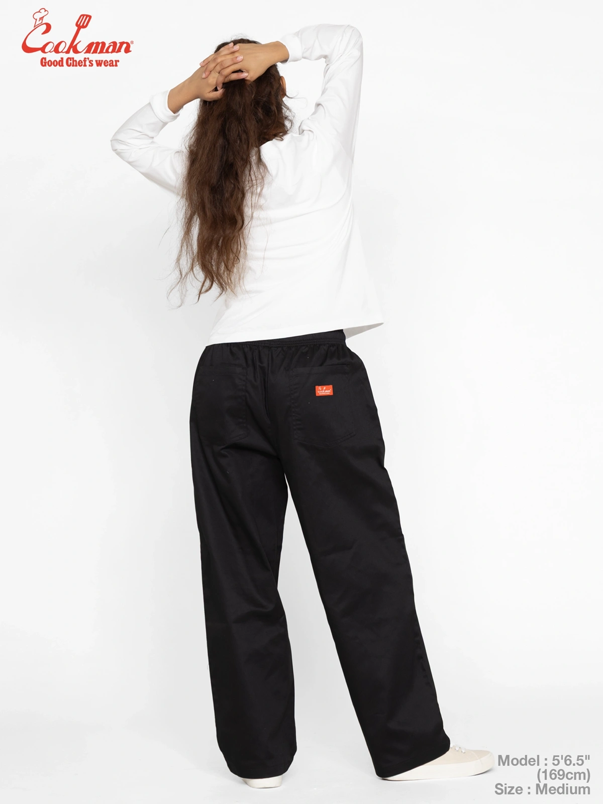 �����եѥ�� Chef Pants High-Wide Black