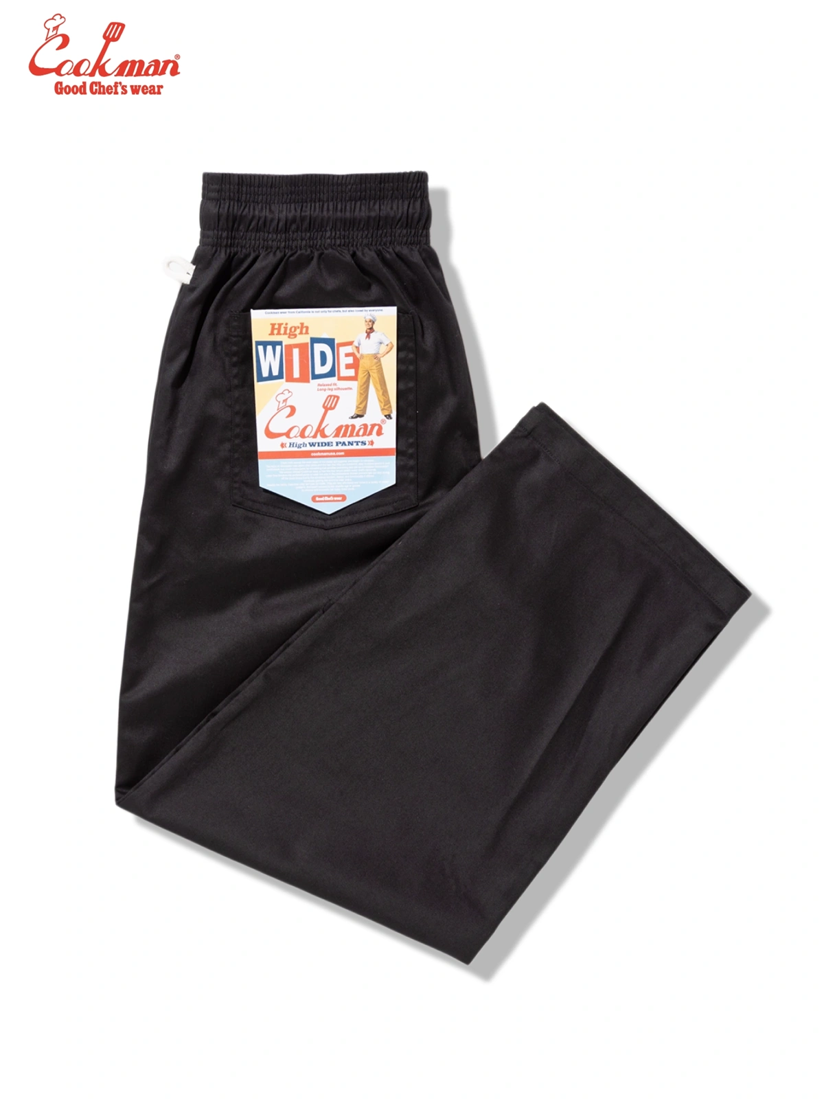 �����եѥ�� Chef Pants High-Wide Black