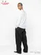 �����եѥ�� Chef Pants High-Wide Black