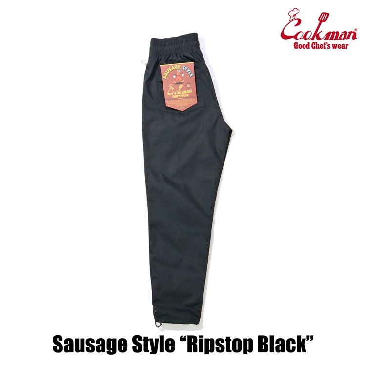 �����եѥ�� Chef Pants Sausage Style  Ripstop Black 