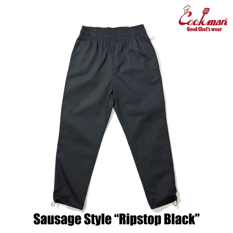 �����եѥ�� Chef Pants Sausage Style  Ripstop Black 
