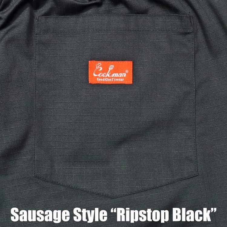 �����եѥ�� Chef Pants Sausage Style  Ripstop Black 