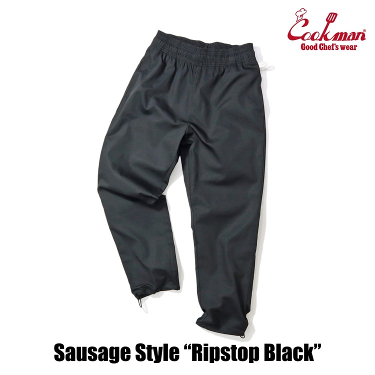 �����եѥ�� Chef Pants Sausage Style  Ripstop Black 