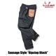 �����եѥ�� Chef Pants Sausage Style  Ripstop Black 
