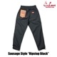 �����եѥ�� Chef Pants Sausage Style  Ripstop Black 