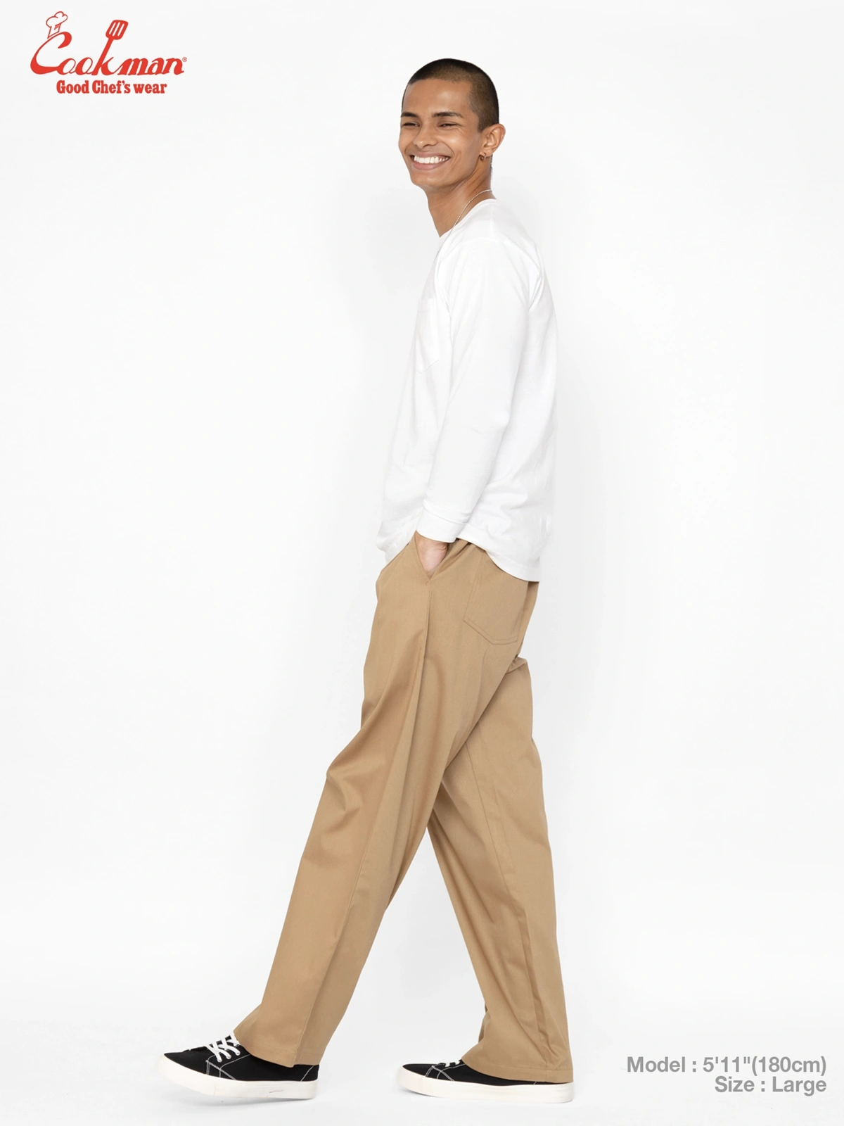 �����եѥ�� Chef Pants High-Wide Peanuts