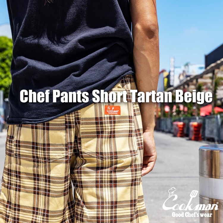 �����եѥ�� Chef Pants Short Tartan Beige