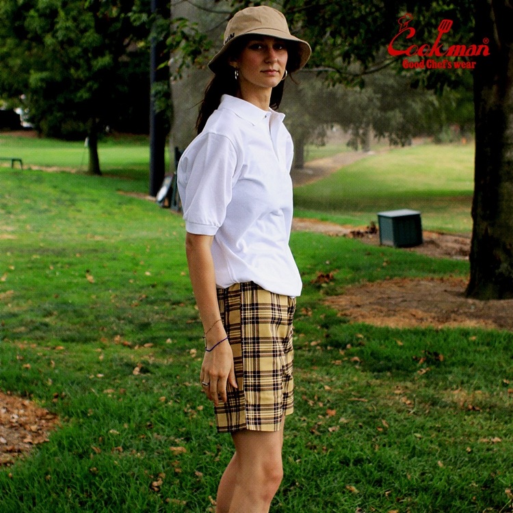 �����եѥ�� Chef Pants Short Tartan Beige