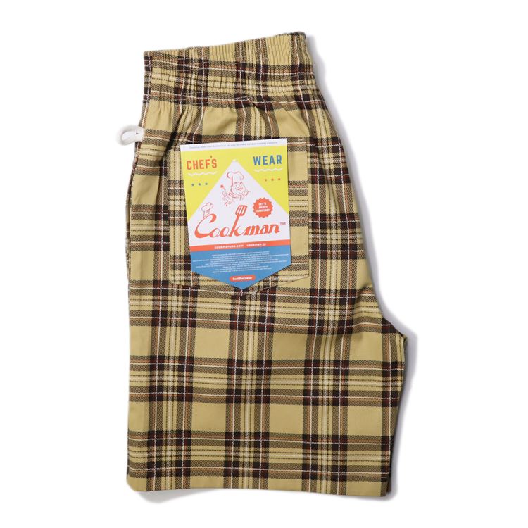 �����եѥ�� Chef Pants Short Tartan Beige