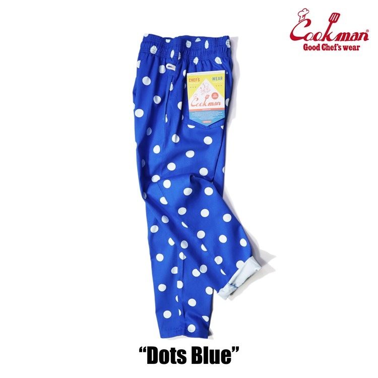 եѥ Chef Pants Dots Blue