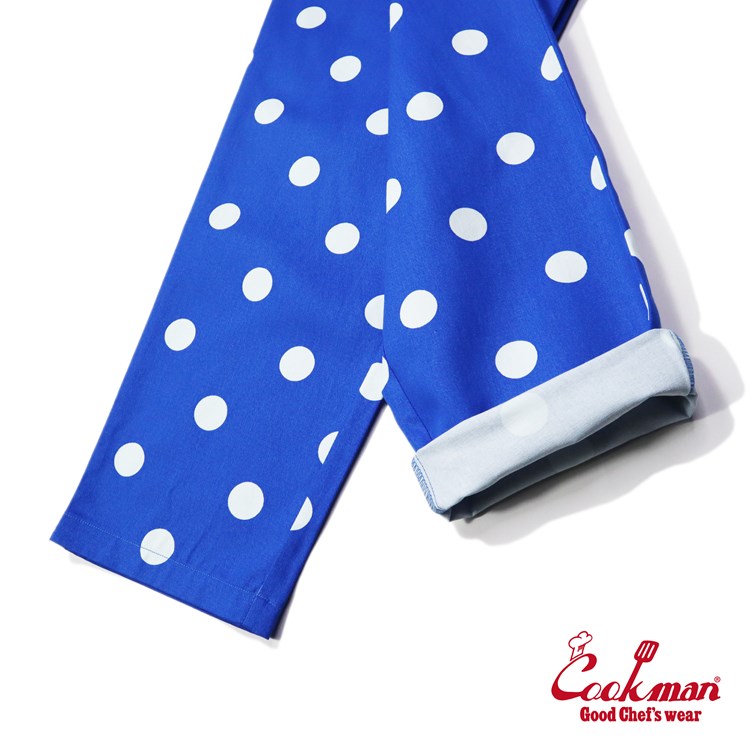 եѥ Chef Pants Dots Blue