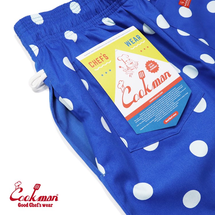 եѥ Chef Pants Dots Blue