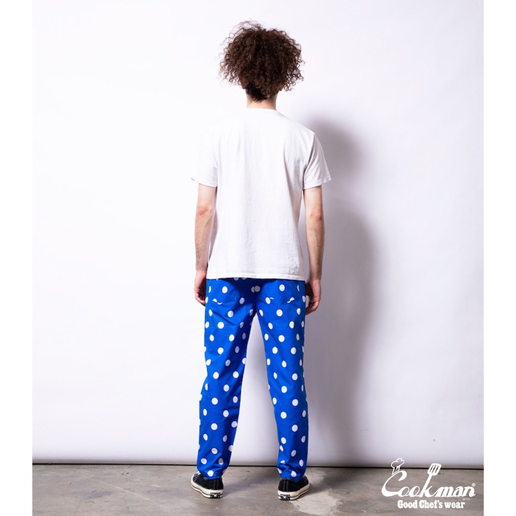 եѥ Chef Pants Dots Blue