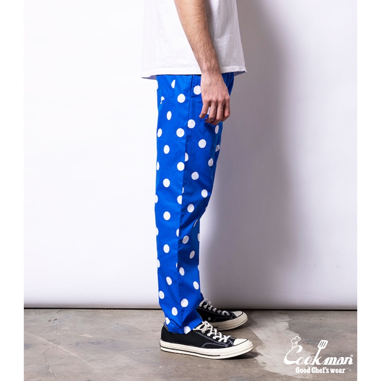 եѥ Chef Pants Dots Blue