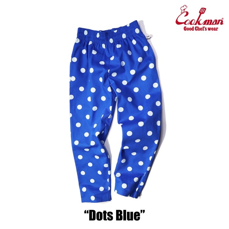 եѥ Chef Pants Dots Blue