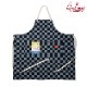 磻ɥݥåȥץ Wide Pocket Apron Checker  Charcoal