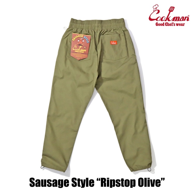 եѥ Chef Pants Sausage Style  Ripstop Olive 