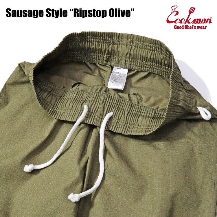 եѥ Chef Pants Sausage Style  Ripstop Olive 