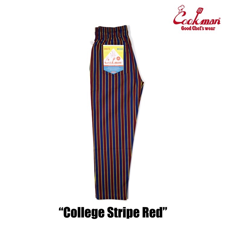 եѥ Chef Pants College Stripe Red