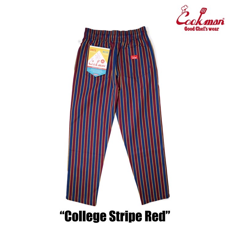 եѥ Chef Pants College Stripe Red
