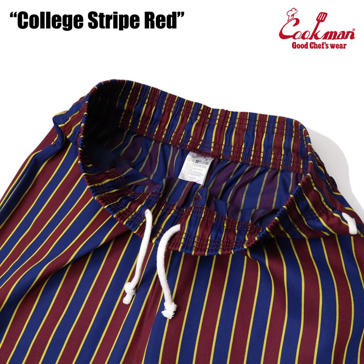 եѥ Chef Pants College Stripe Red