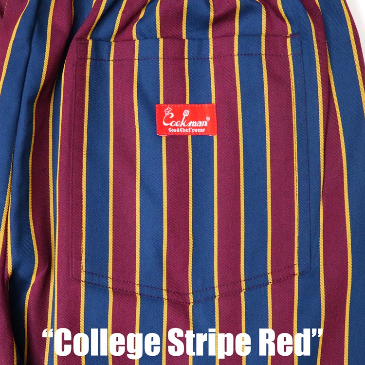 եѥ Chef Pants College Stripe Red