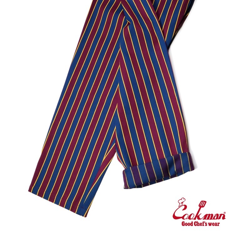 եѥ Chef Pants College Stripe Red