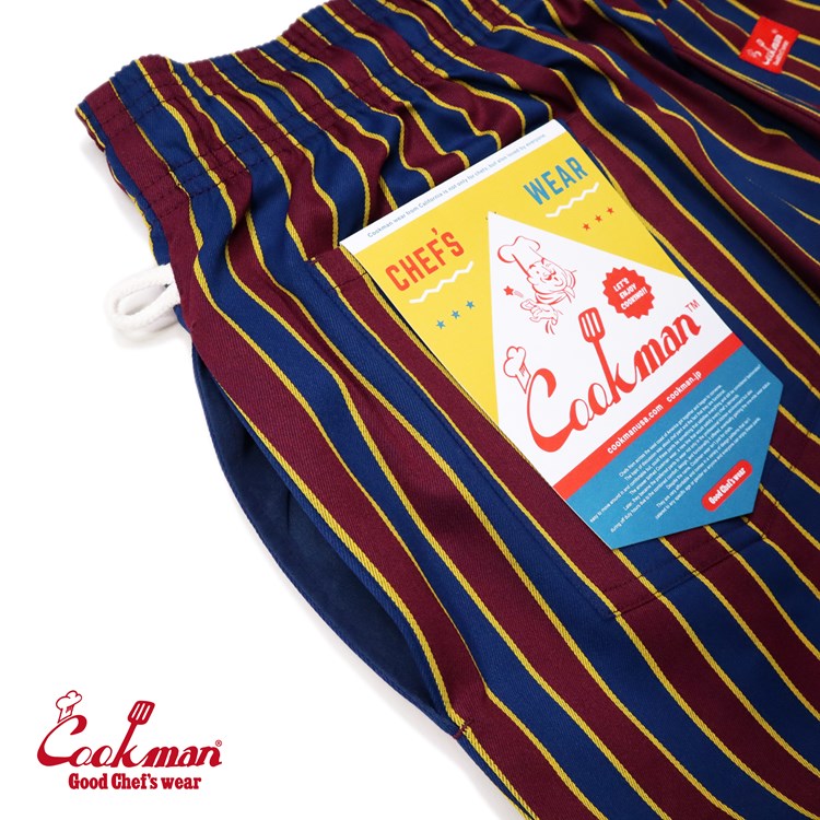եѥ Chef Pants College Stripe Red