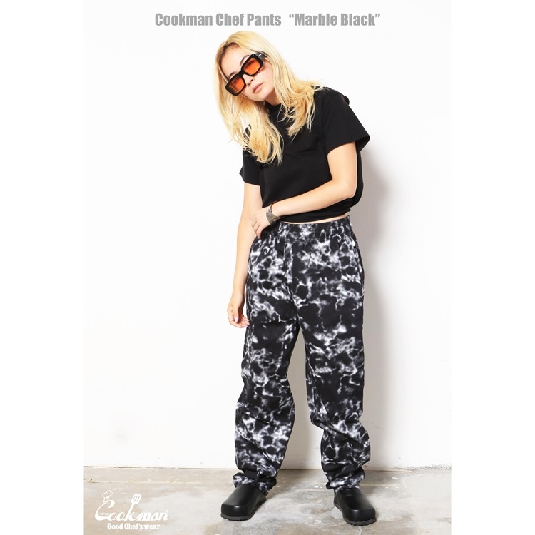 եѥ Chef Pants Marble Black