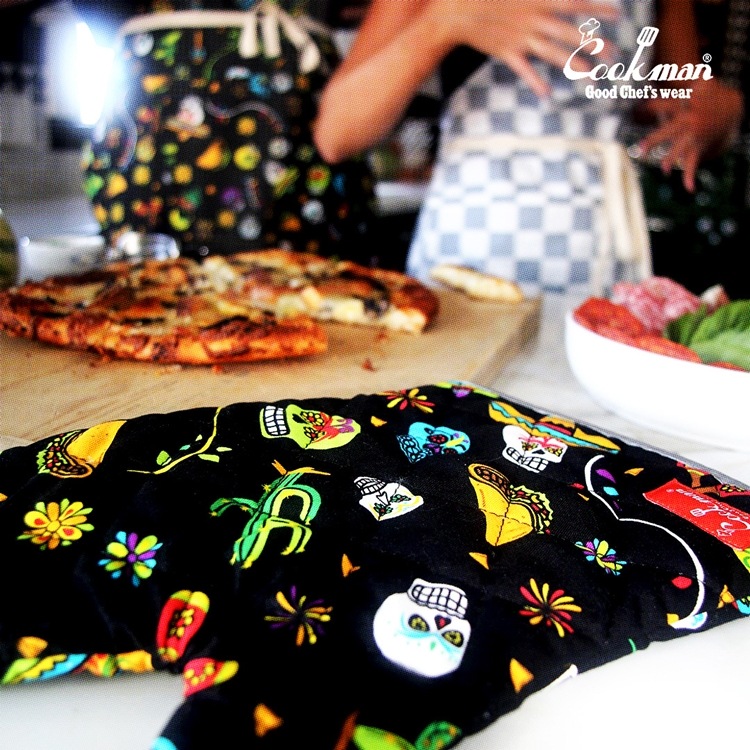 �磻�ɥݥ��åȥ��ץ��� Wide Pocket Apron Checker  Gray