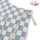 �磻�ɥݥ��åȥ��ץ��� Wide Pocket Apron Checker  Gray