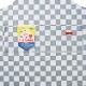 �磻�ɥݥ��åȥ��ץ��� Wide Pocket Apron Checker  Gray