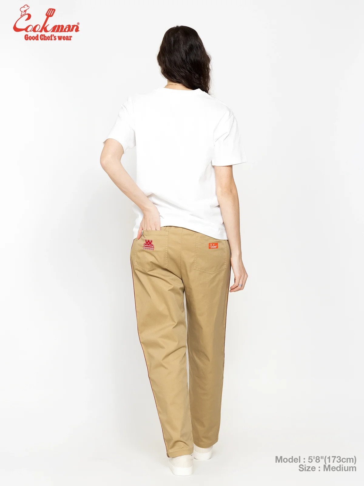 �����եѥ�� Chef Pants Semiwide Wienerschnitzel Side Line Beige