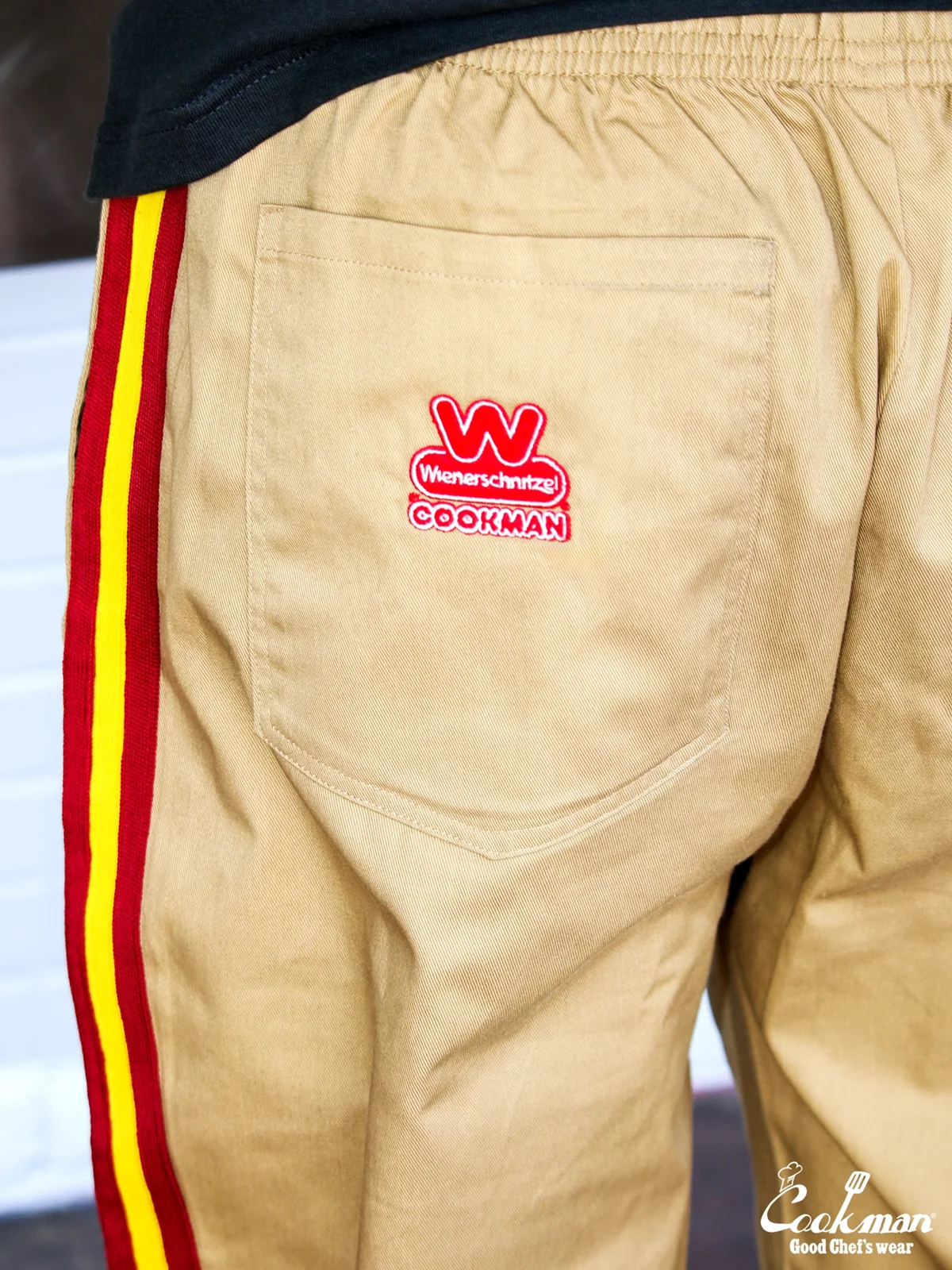 �����եѥ�� Chef Pants Semiwide Wienerschnitzel Side Line Beige